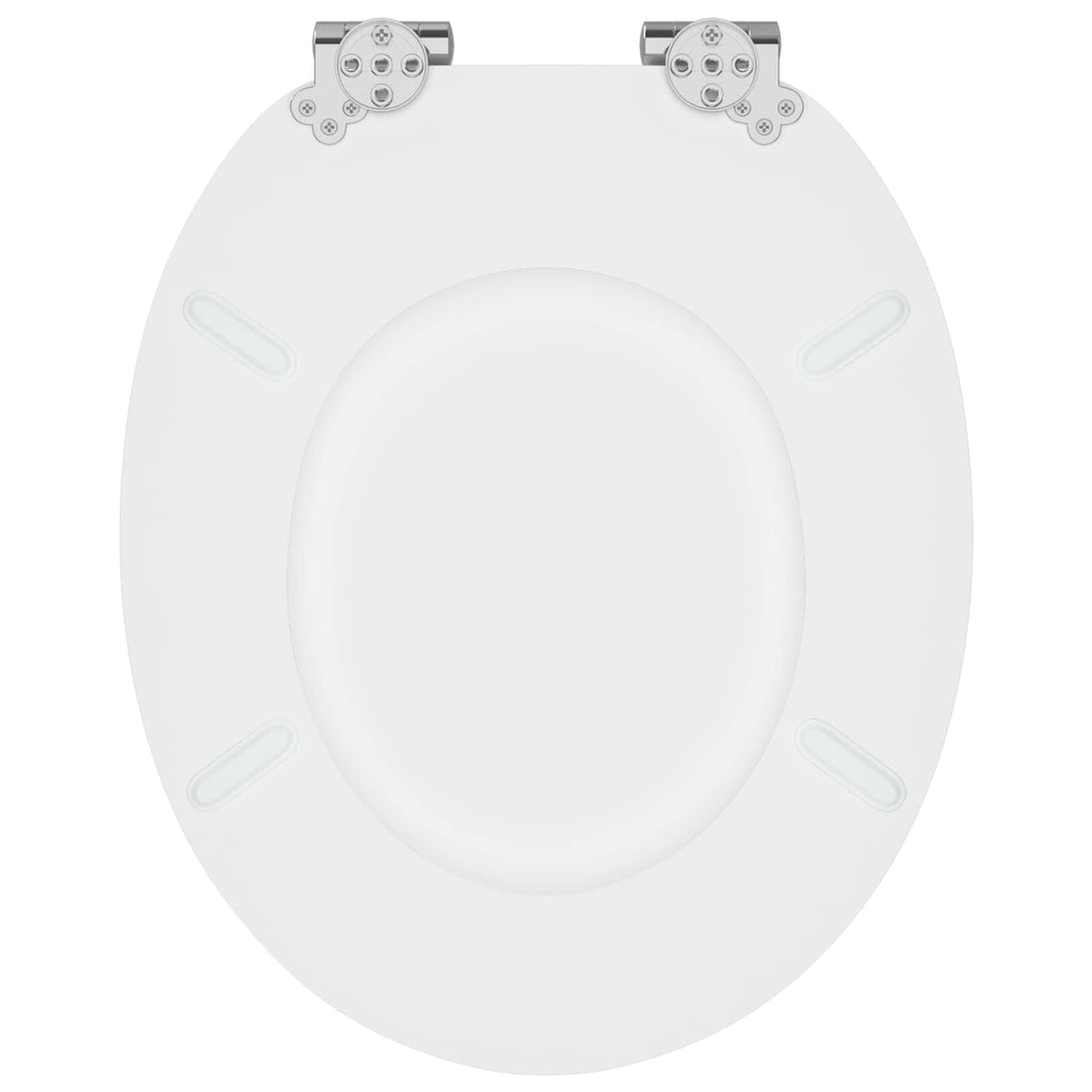 vidaXL Deska toaletowa z samoodblokowaniem 2 pcs Biały 44 x 38 cm