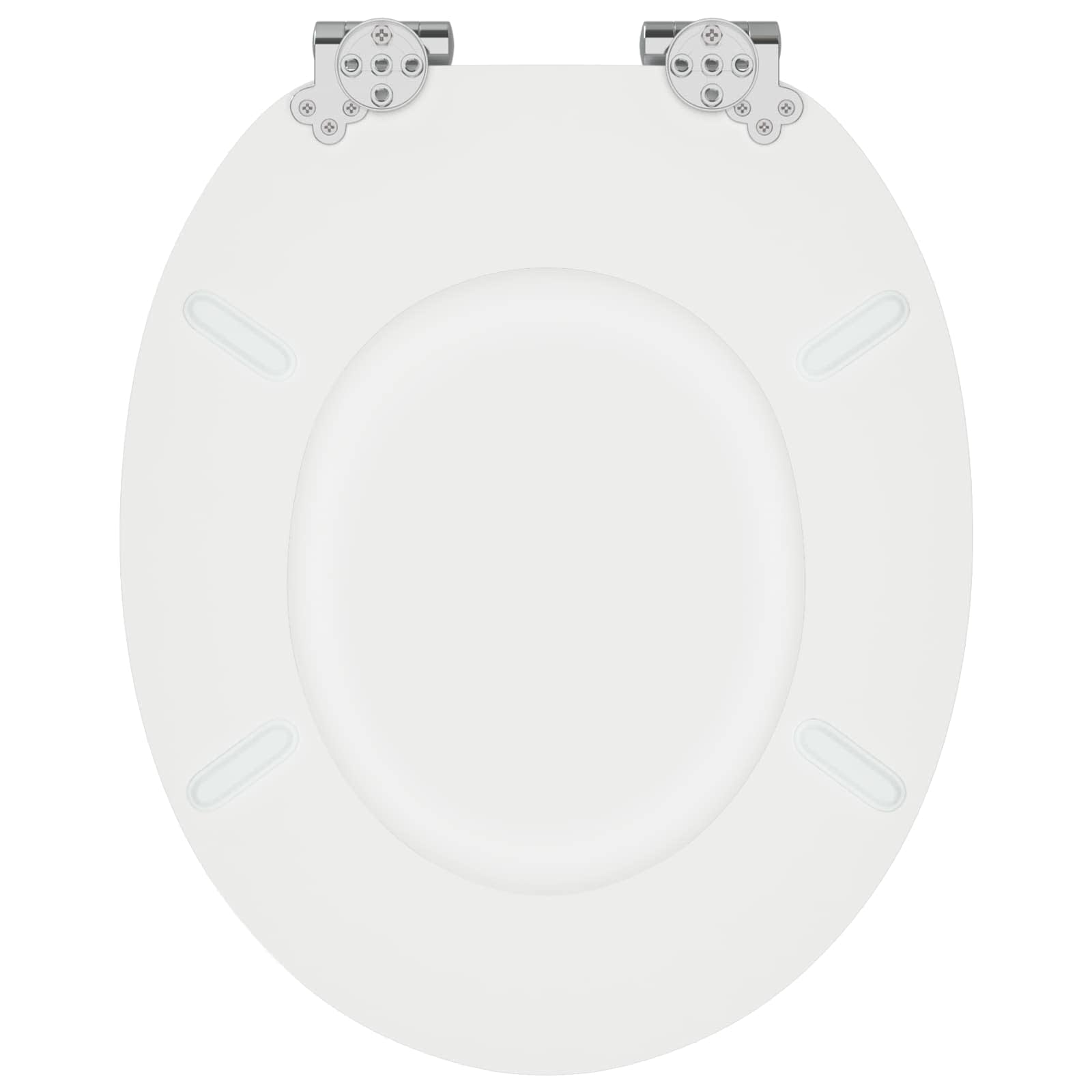 vidaXL Deska toaletowa z samoodblokowaniem 2 pcs Biały 44 x 38 cm