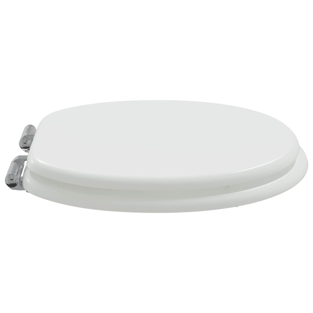 vidaXL Deska toaletowa z samoodblokowaniem 2 pcs Biały 44 x 38 cm