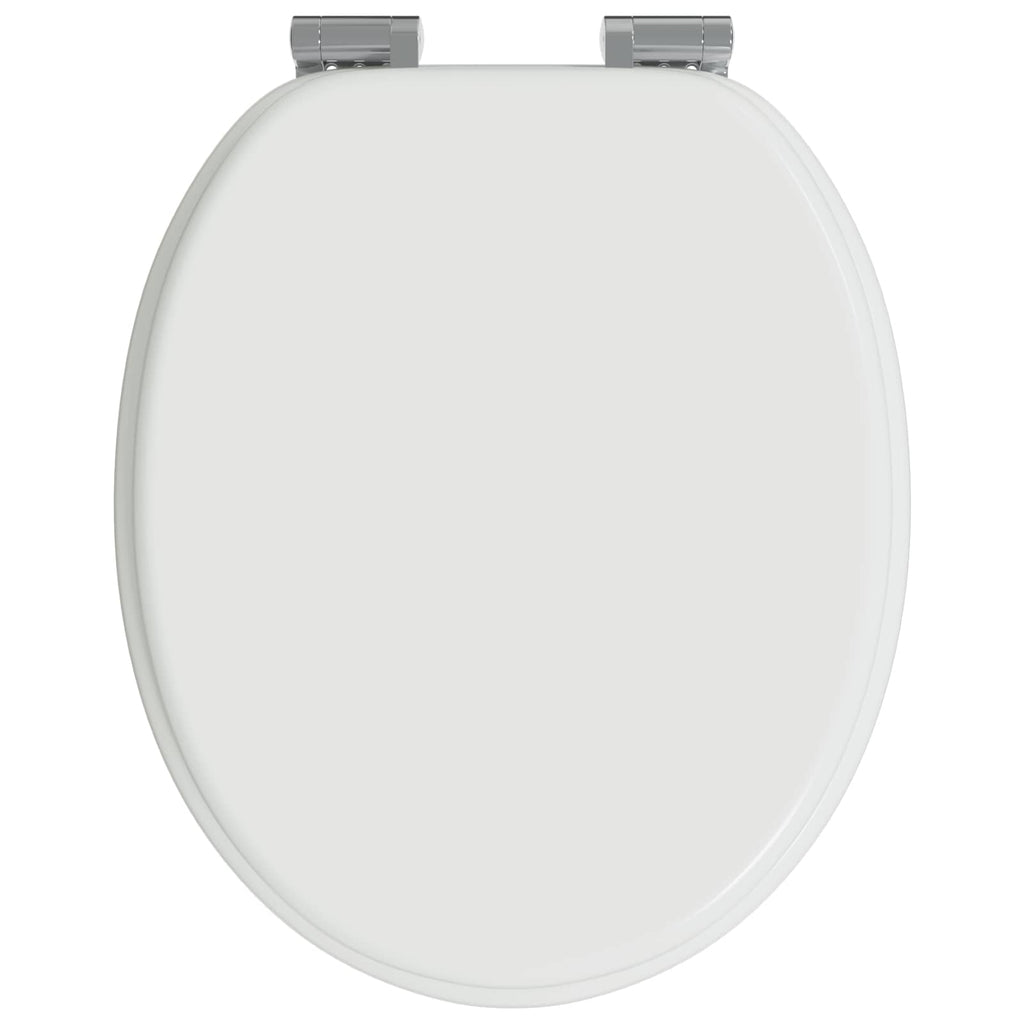 vidaXL Deska toaletowa z samoodblokowaniem 2 pcs Biały 44 x 38 cm