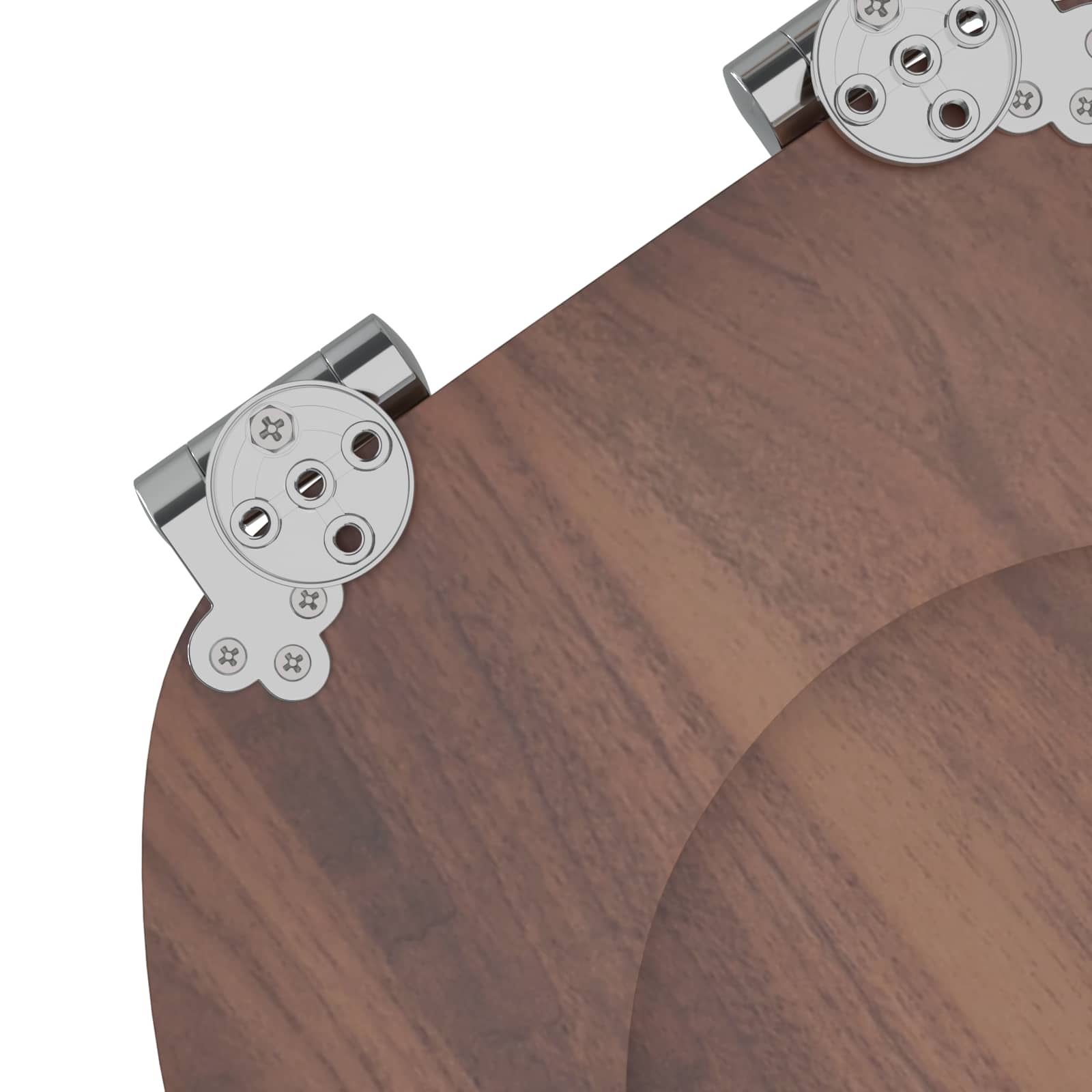 vidaXL Deska toaletowa z samoodblokowaniem 2 pcs Brązowy 44 x 38 cm