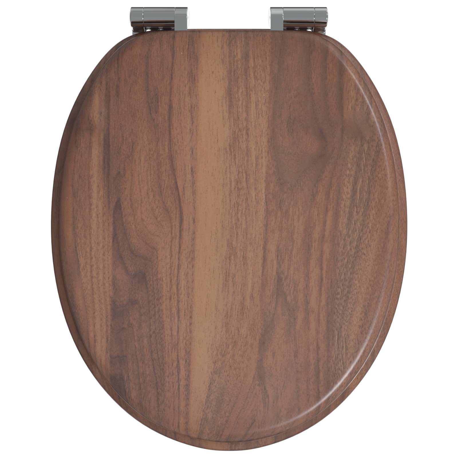 vidaXL Deska toaletowa z samoodblokowaniem 2 pcs Brązowy 44 x 38 cm