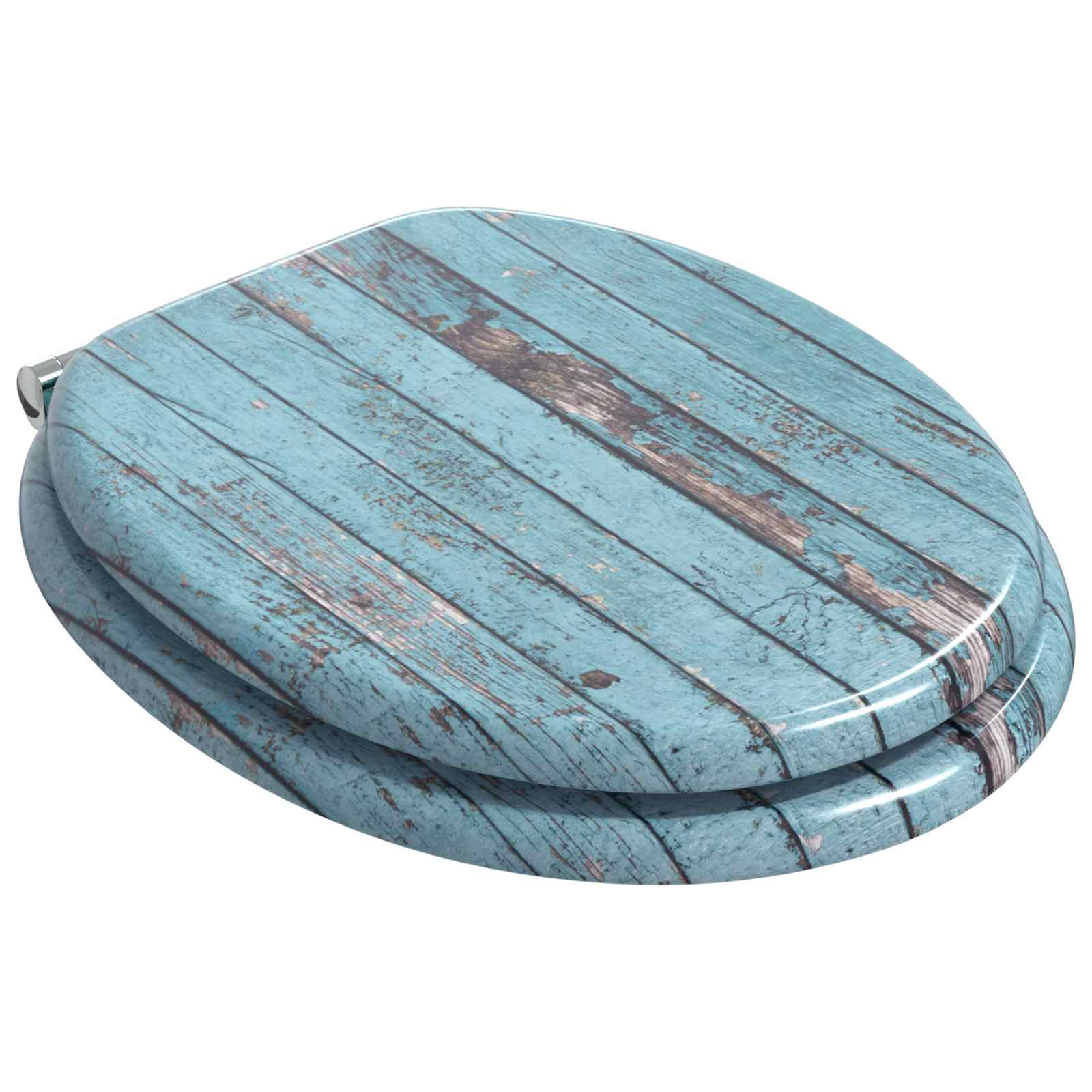 vidaXL Deska toaletowa z samoodblokowaniem 2 pcs Niebieski 44 x 38 cm