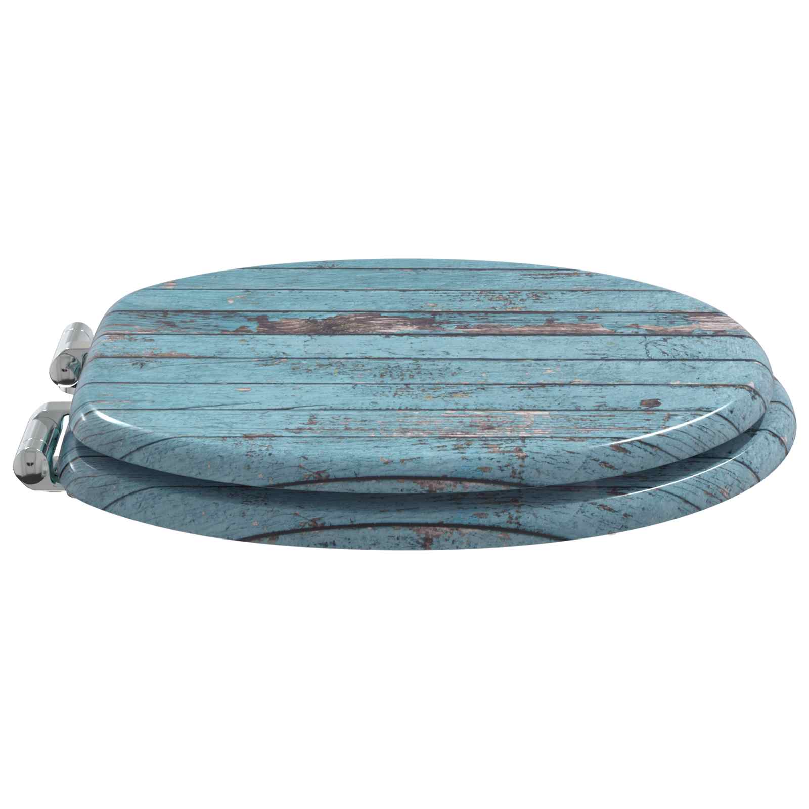 vidaXL Deska toaletowa z samoodblokowaniem 2 pcs Niebieski 44 x 38 cm