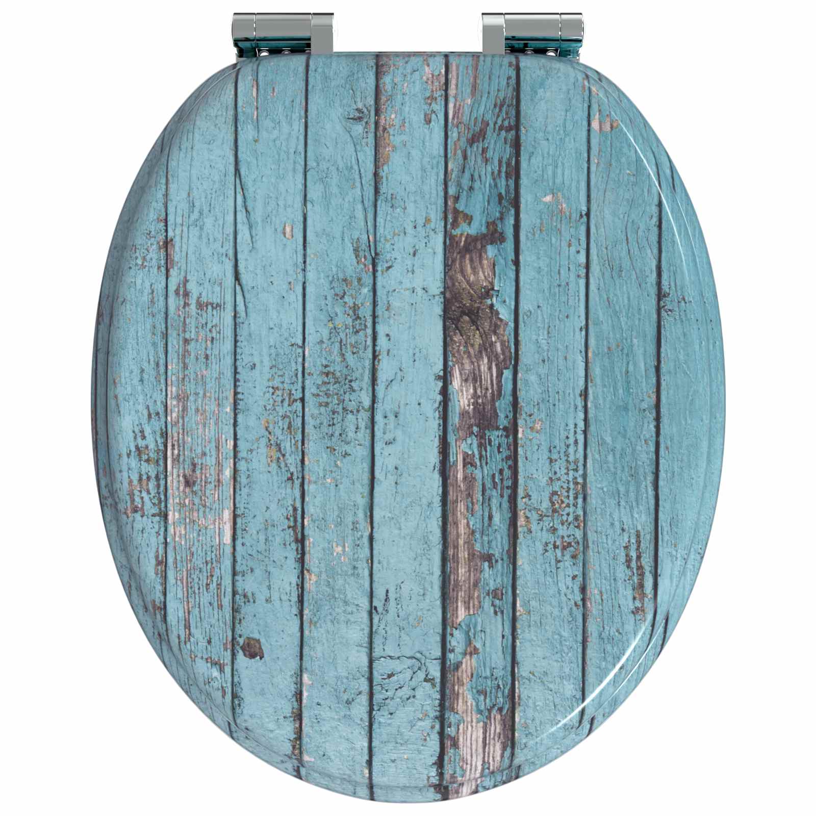 vidaXL Deska toaletowa z samoodblokowaniem 2 pcs Niebieski 44 x 38 cm