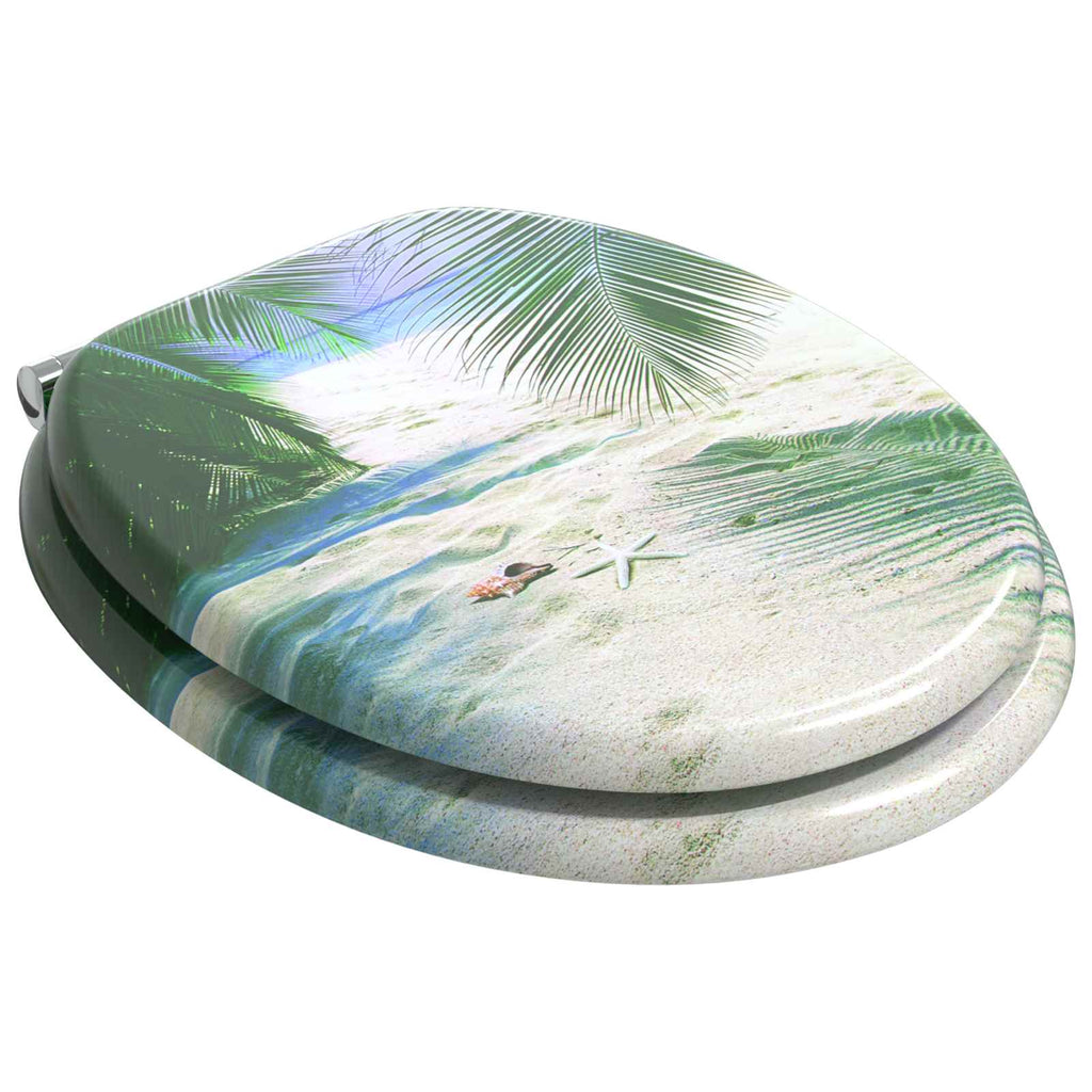 vidaXL Deska toaletowa z samoodblokowaniem 2 pcs Zielony 44 x 38 cm