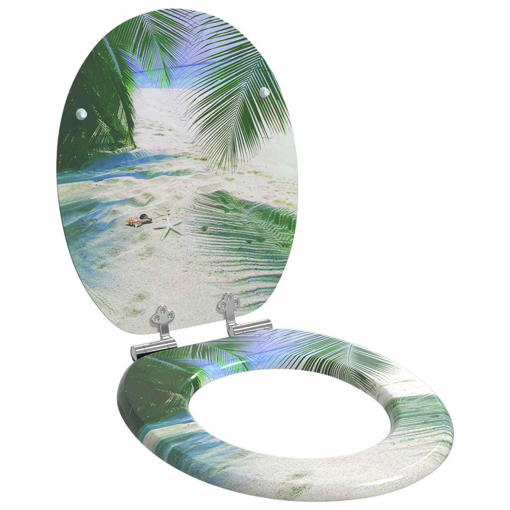 vidaXL Deska toaletowa z samoodblokowaniem 2 pcs Zielony 44 x 38 cm
