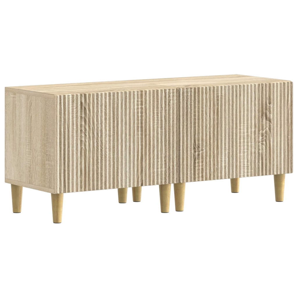 vidaXL 5-częściowa szafka RTV z LED dąb Sonoma Drewno inżynieryjne