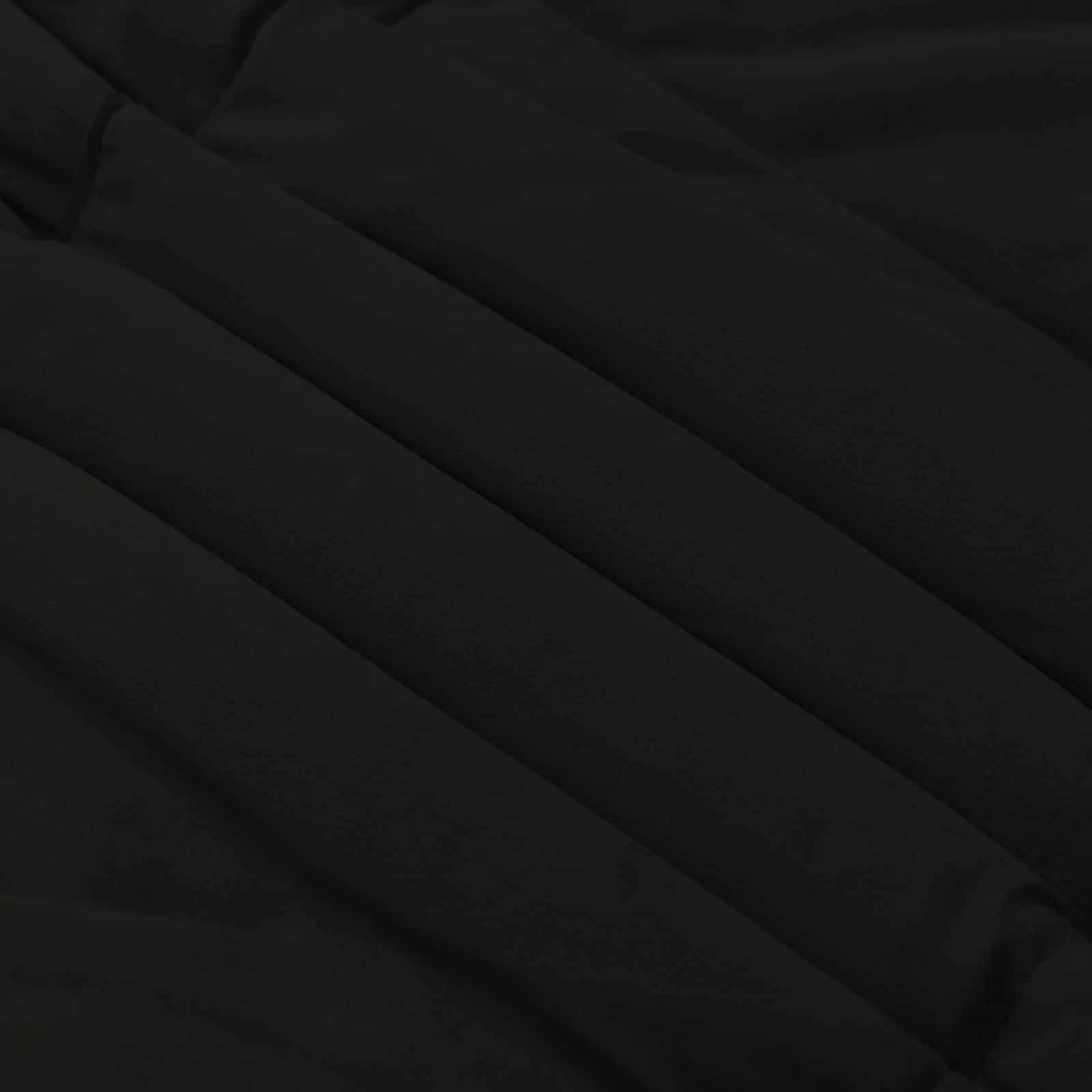 vidaXL Letni Kołdra Kwiłtowany Czarny 200 x 240 cm Mikrofibra