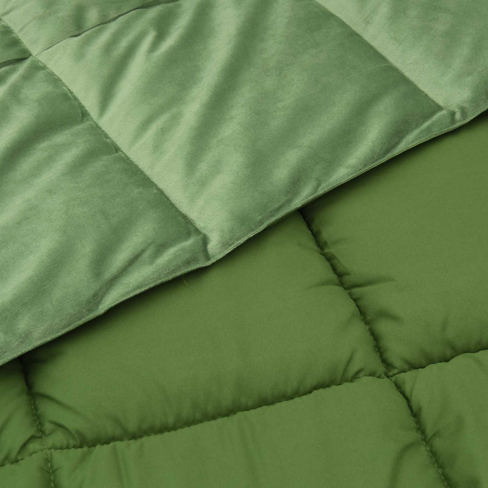 vidaXL Letni Kołdra Kwiłtowany Zielony 240 x 260 cm Mikrofibra