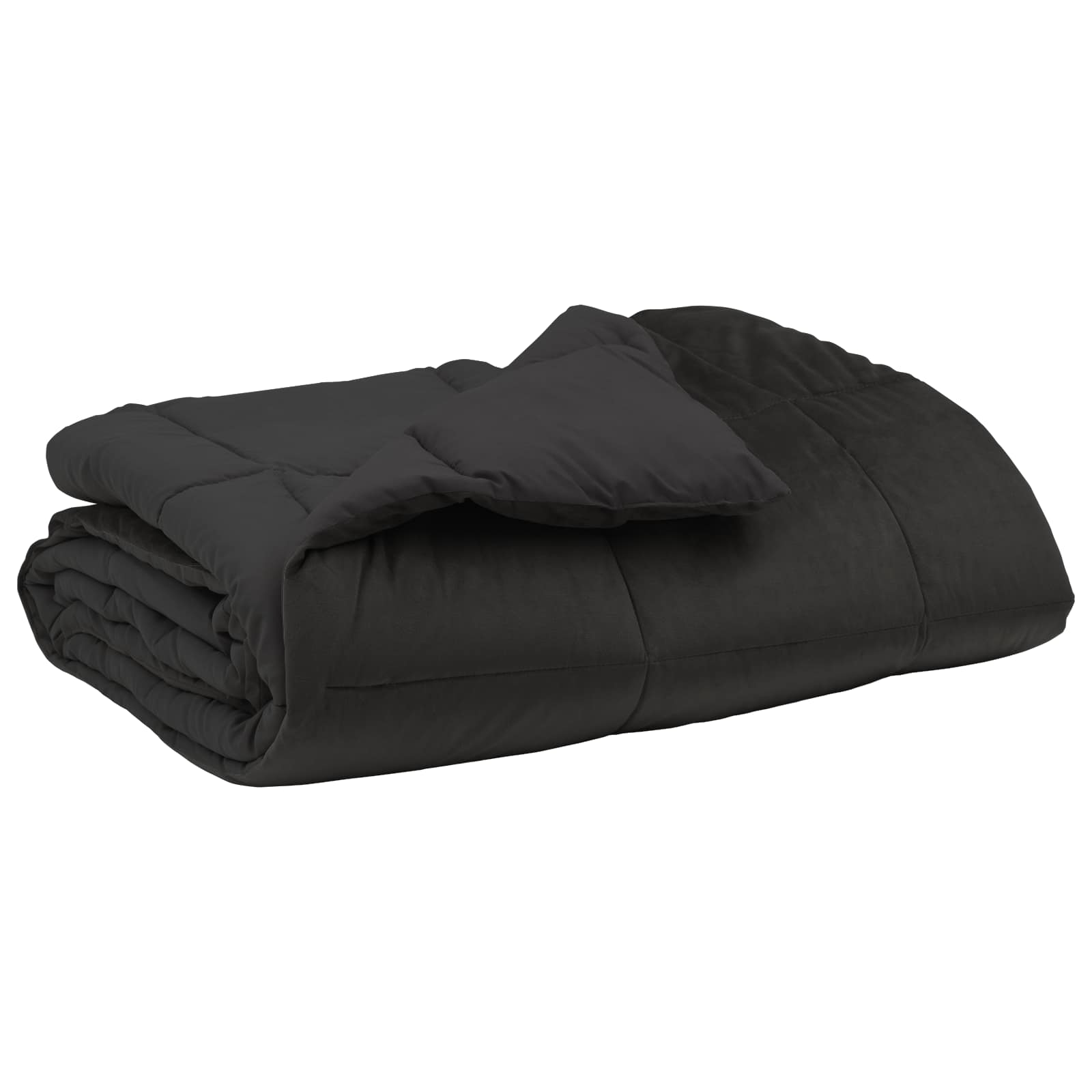 vidaXL Kołdra na cały rok Kwiłtowany Antracyt 200 x 200 cm Mikrofibra