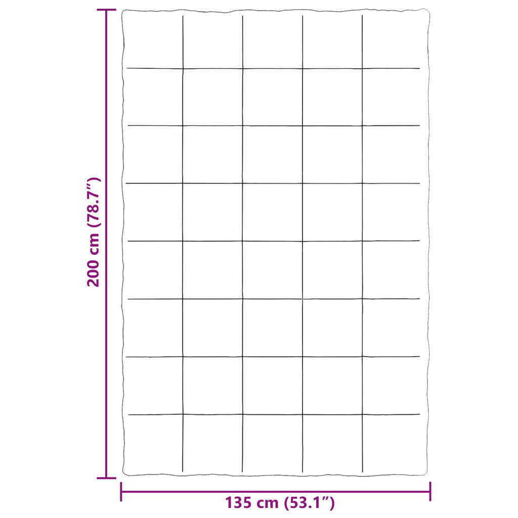 vidaXL Kołdra na cały rok Jasnoszary 135 x 200 cm Mikrofibra