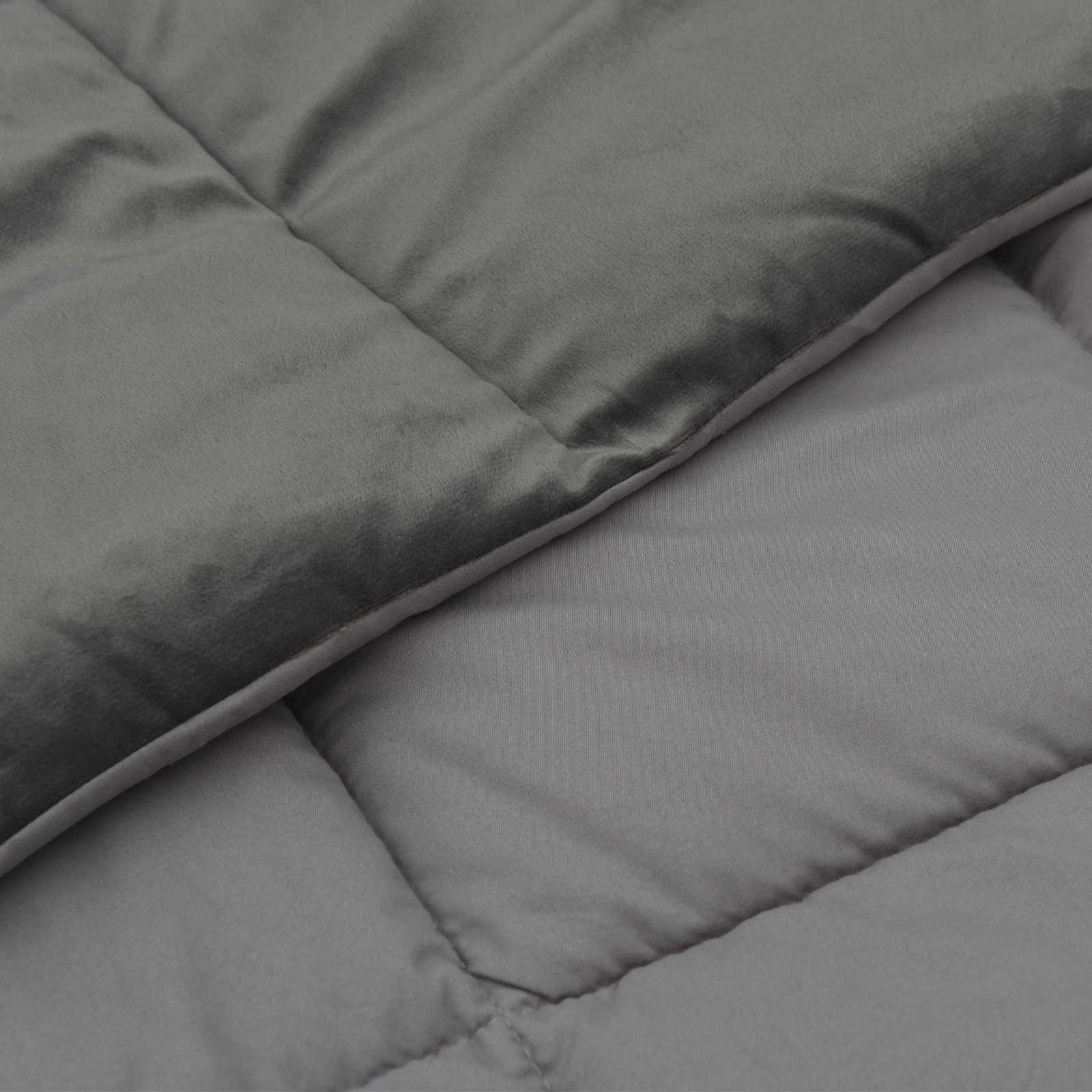 vidaXL Kołdra na cały rok Jasnoszary 140 x 200 cm Mikrofibra