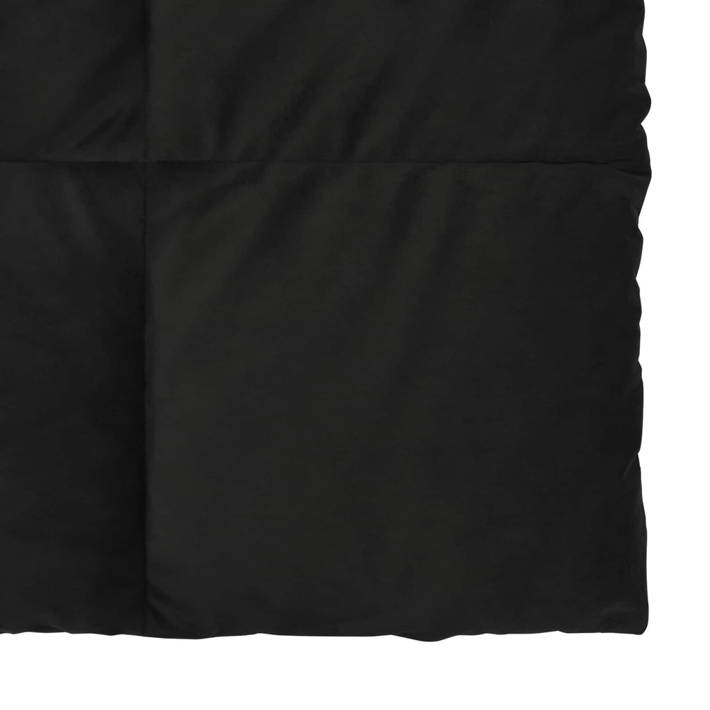 vidaXL Kołdra na cały rok Kwiłtowany Czarny 200 x 240 cm Mikrofibra