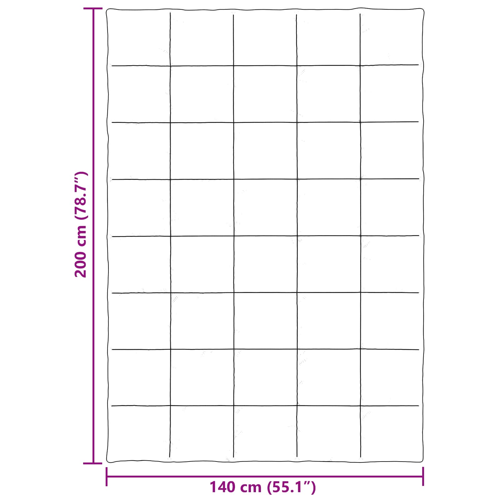 vidaXL Kołdra na cały rok Kwiłtowany Różowy 140 x 200 cm Mikrofibra