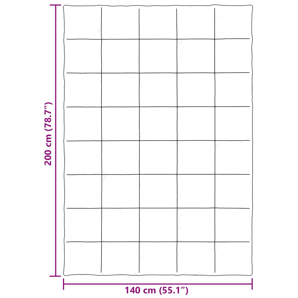 vidaXL Kołdra na cały rok Ciemnoniebieski 140 x 200 cm Mikrofibra