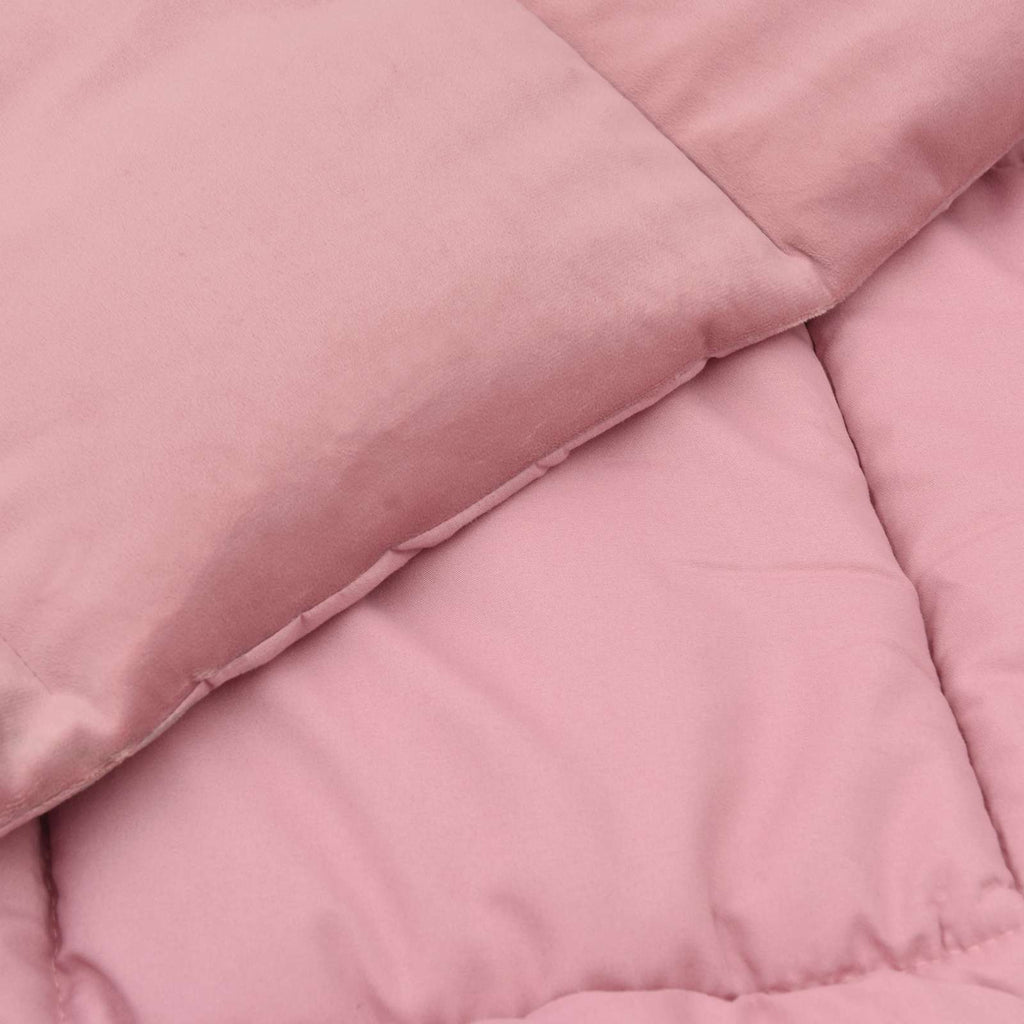 vidaXL Zimowa Kołdra Kwiłtowany Różowy 140 x 200 cm Mikrofibra