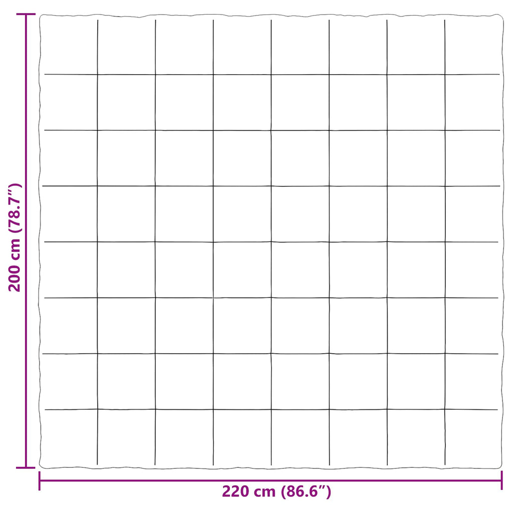vidaXL Zimowa Kołdra Ciemnoniebieski 200 x 220 cm Mikrofibra