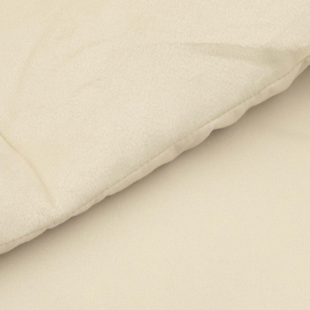 vidaXL Zimowa Kołdra Kwiłtowany Kremowy 155 x 200 cm Mikrofibra