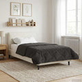 vidaXL Letni Kołdra Antracyt 155 x 200 cm Mikrofibra i Fleece Teddy