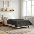 vidaXL Letni Kołdra Antracyt 135 x 200 cm Mikrofibra i Fleece Teddy