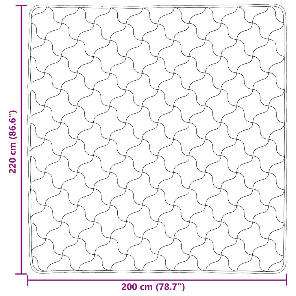 vidaXL Letni Kołdra Czarny 200 x 220 cm Mikrofibra i Fleece Teddy