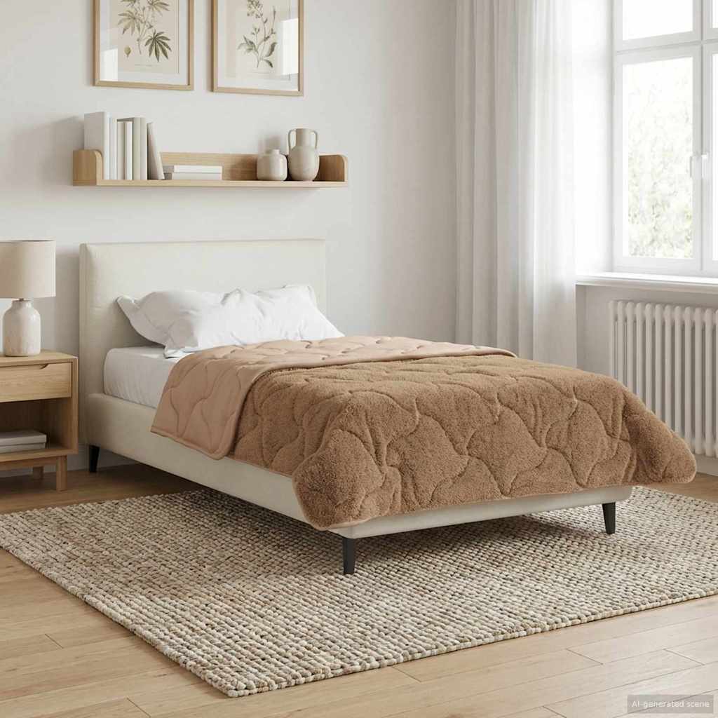 vidaXL Letni Kołdra Kwiłtowany Ciemnoszary 140 x 220 cm