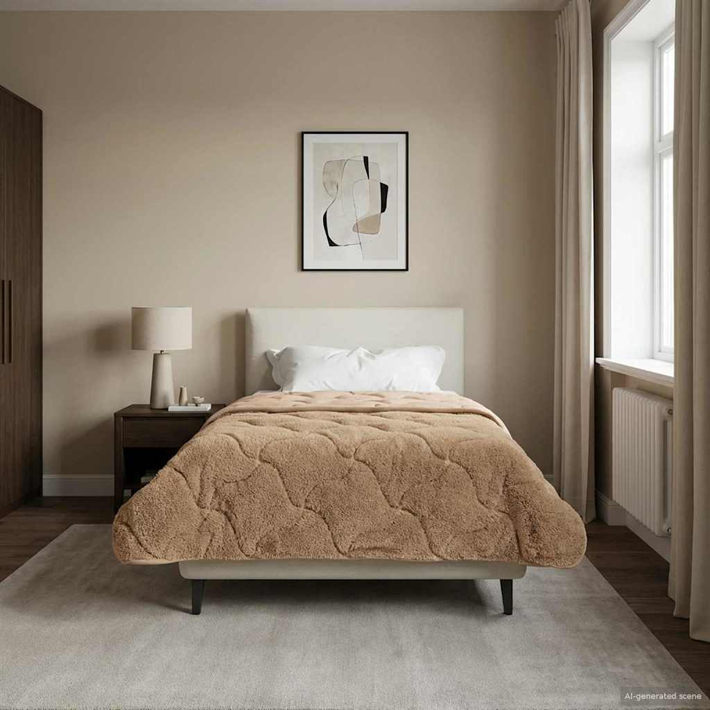 vidaXL Letni Kołdra Kwiłtowany Ciemnoszary 140 x 220 cm