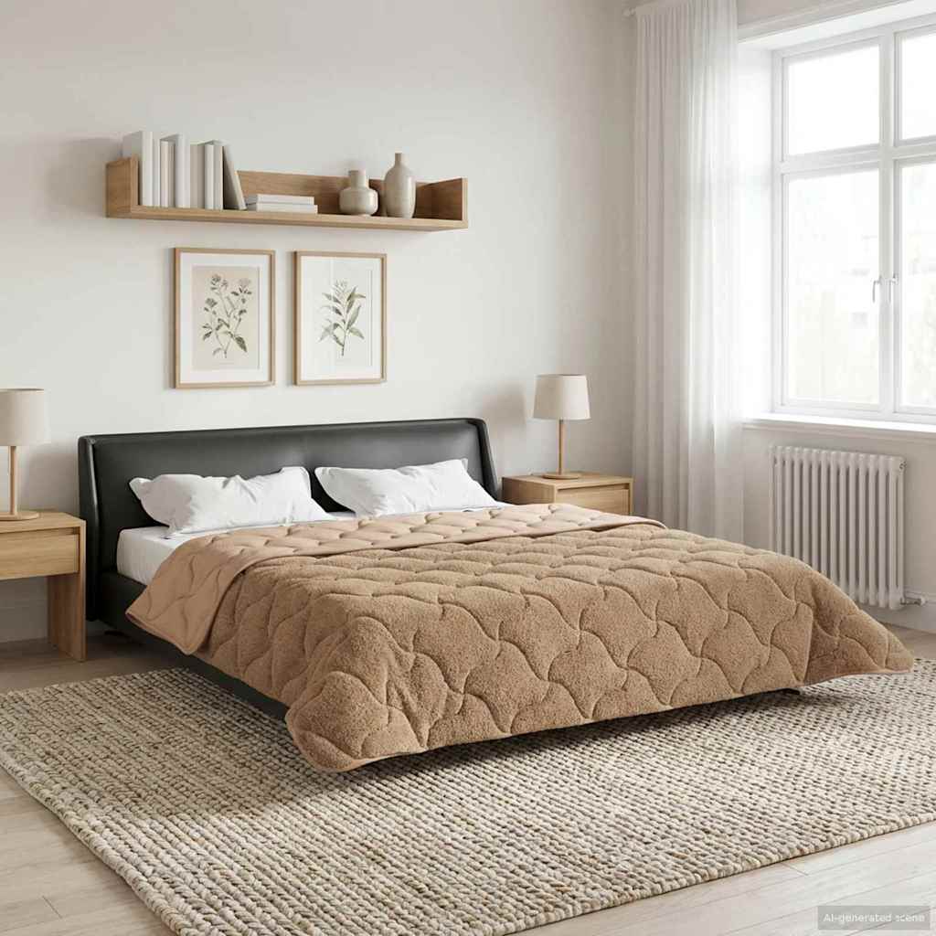 vidaXL Letni Kołdra Kwiłtowany Ciemnoszary 200 x 200 cm