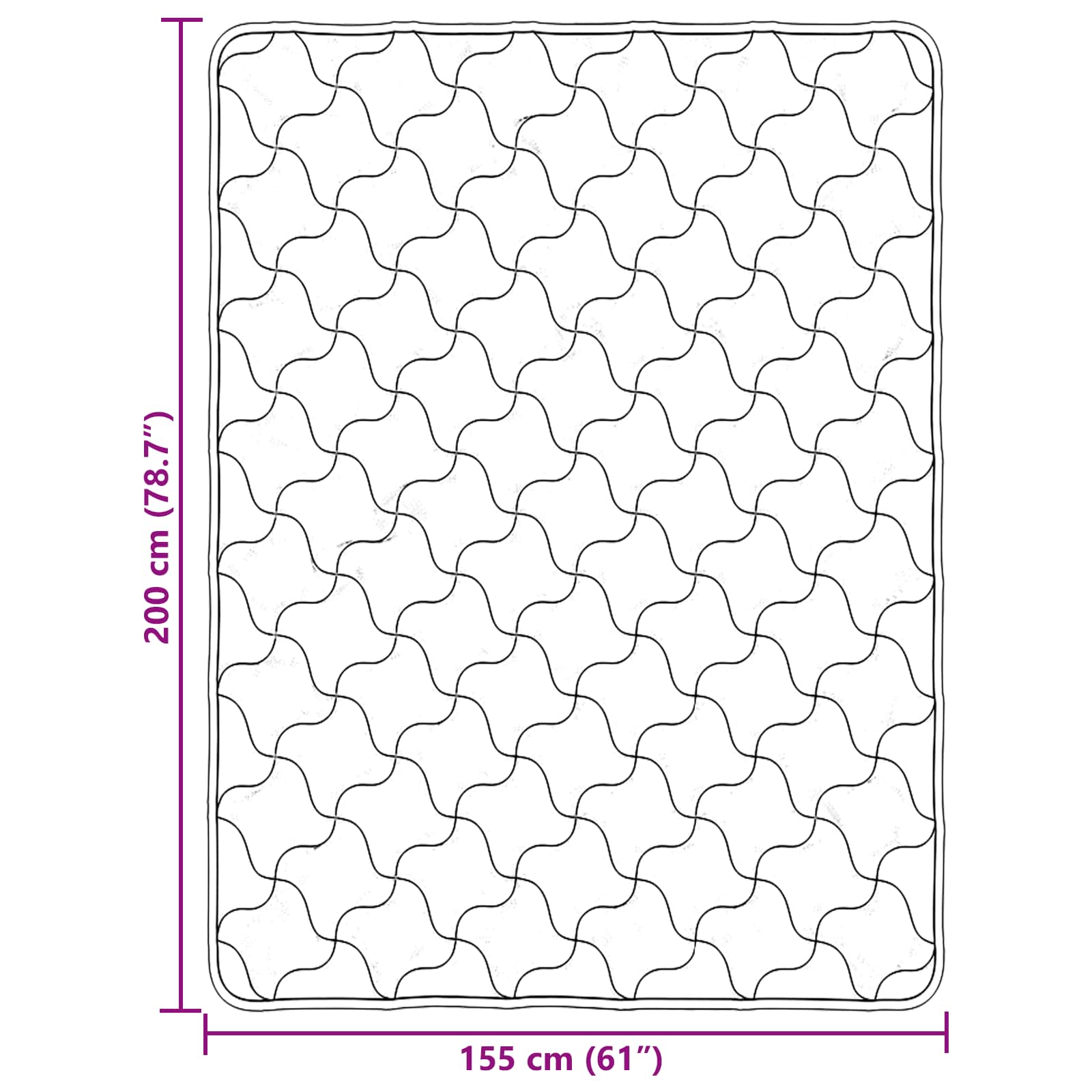 vidaXL Letni Kołdra Kremowy 155 x 200 cm Mikrofibra i Fleece Teddy