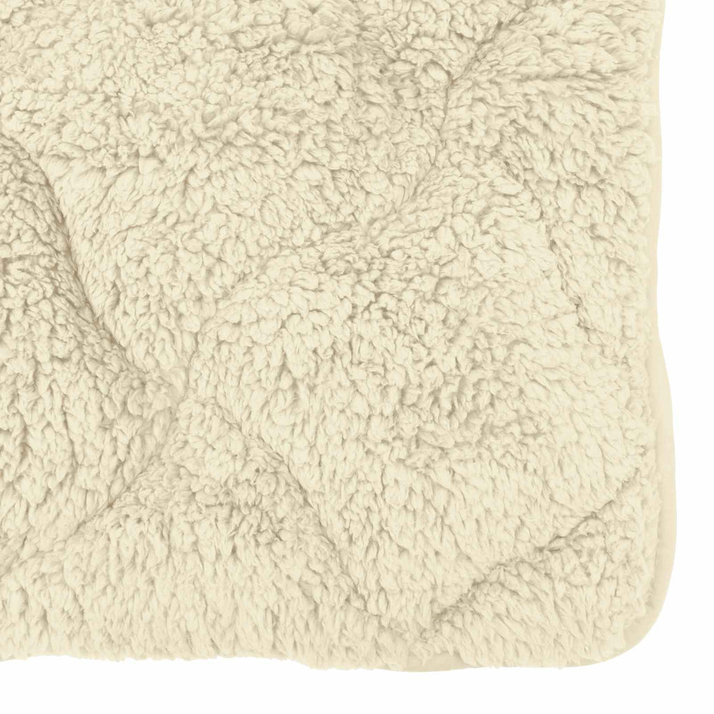 vidaXL Letni Kołdra Kremowy 200 x 240 cm Mikrofibra i Fleece Teddy