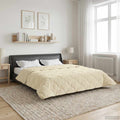 vidaXL Letni Kołdra Kremowy 240 x 260 cm Mikrofibra i Fleece Teddy