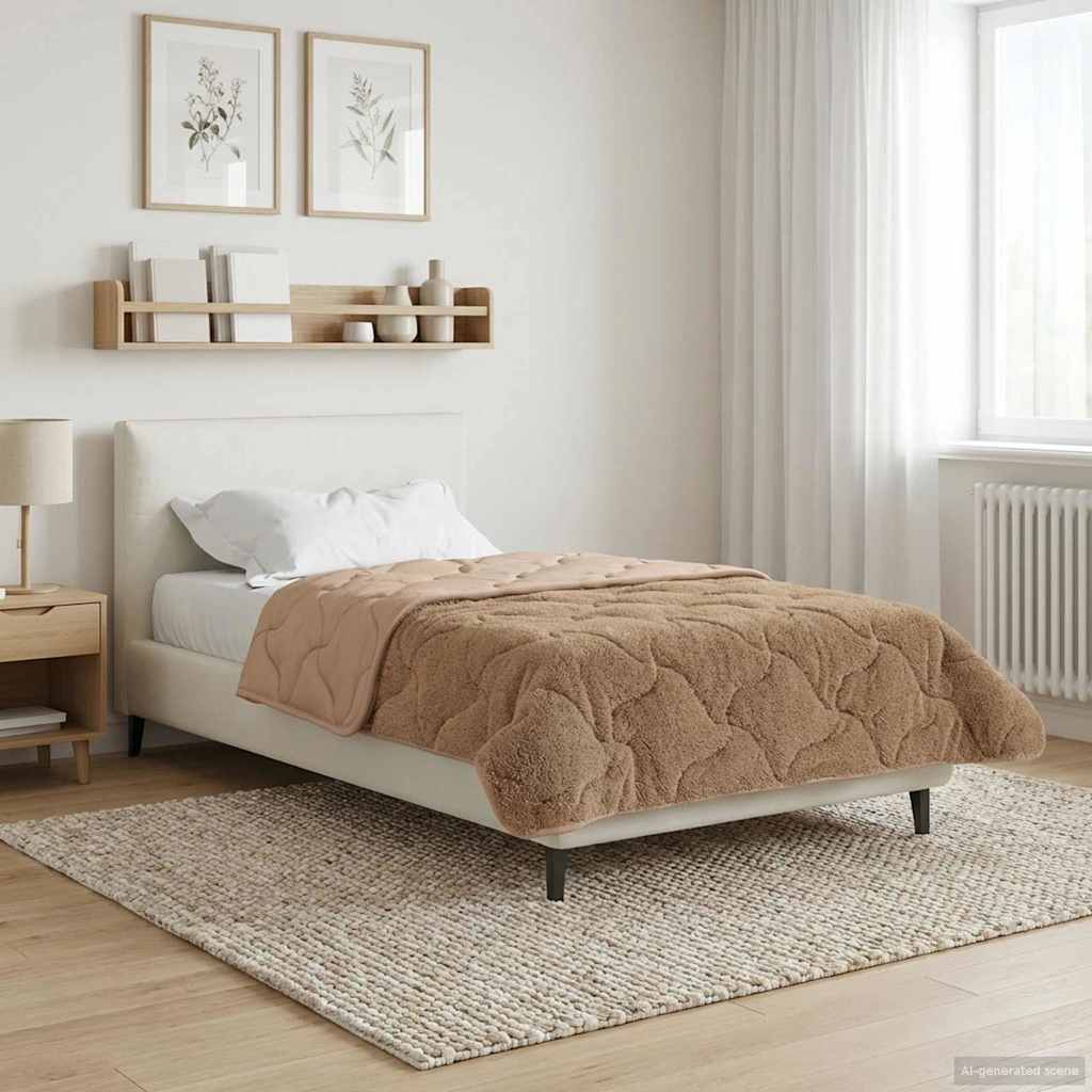 vidaXL Kołdra na cały rok 140 x 220 cm Nie Ciemnoszary Oddychające
