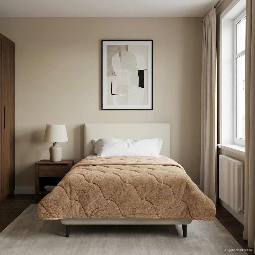 vidaXL Kołdra na cały rok 140 x 220 cm Nie Ciemnoszary Oddychające
