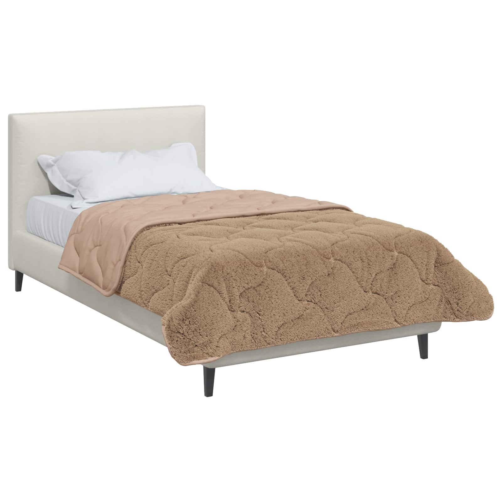 vidaXL Kołdra na cały rok 140 x 220 cm Nie Ciemnoszary Oddychające
