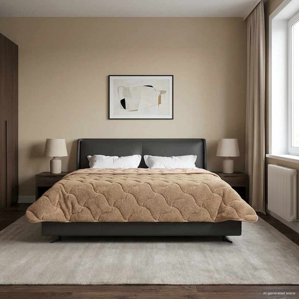vidaXL Kołdra na cały rok Kwiłtowany Ciemnoszary 220 x 240 cm