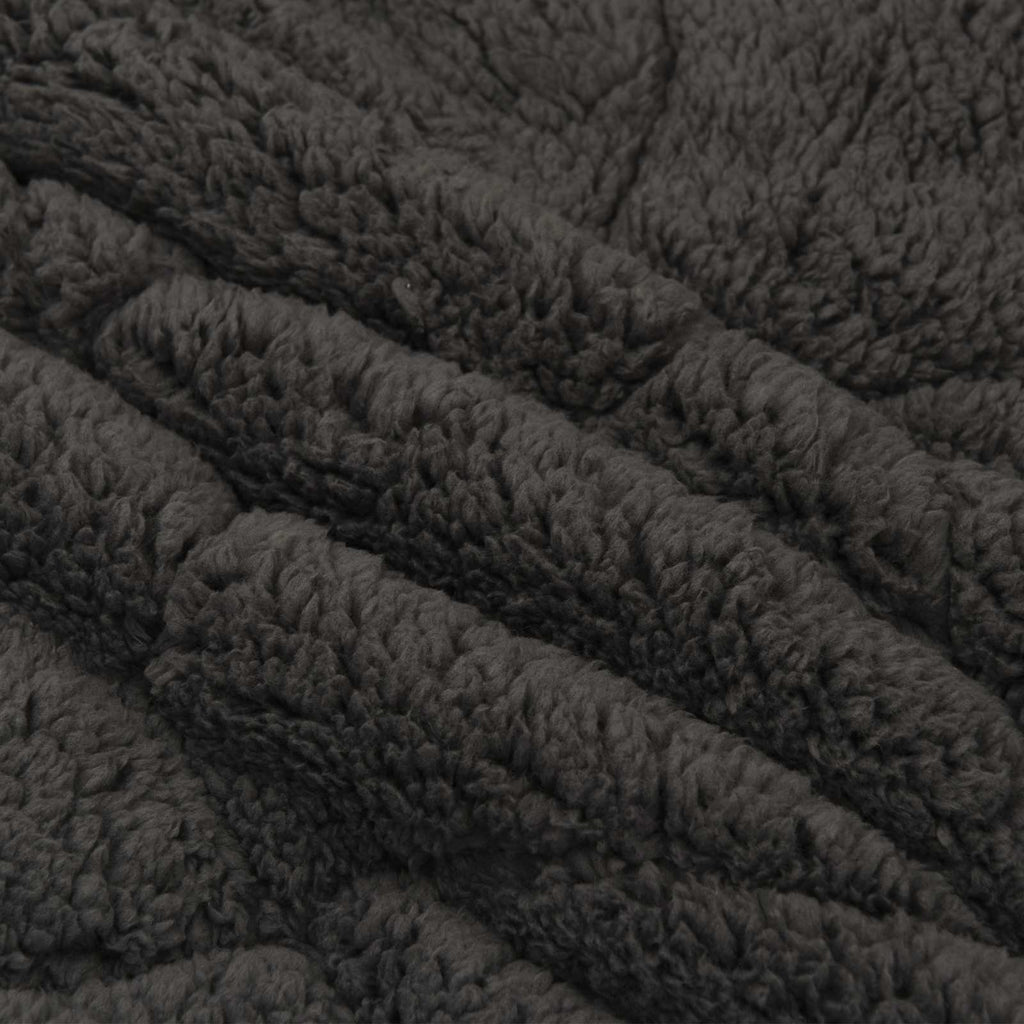 vidaXL Zimowa Kołdra Antracyt 200 x 240 cm Mikrofibra i Fleece Teddy