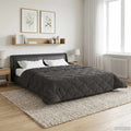 vidaXL Zimowa Kołdra Antracyt 220 x 260 cm Mikrofibra i Fleece Teddy