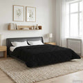 vidaXL Zimowa Kołdra Czarny 220 x 260 cm Mikrofibra i Fleece Teddy
