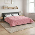 vidaXL Zimowa Kołdra Różowy 220 x 240 cm Mikrofibra i Fleece Teddy