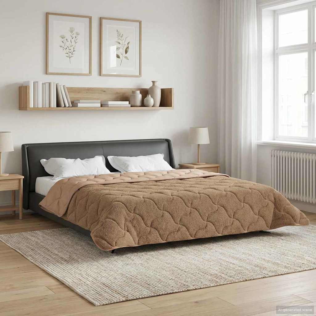 vidaXL Zimowa Kołdra Kwiłtowany Ciemnoszary 200 x 200 cm