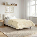 vidaXL Zimowa Kołdra Kremowy 140 x 200 cm Mikrofibra i Fleece Teddy