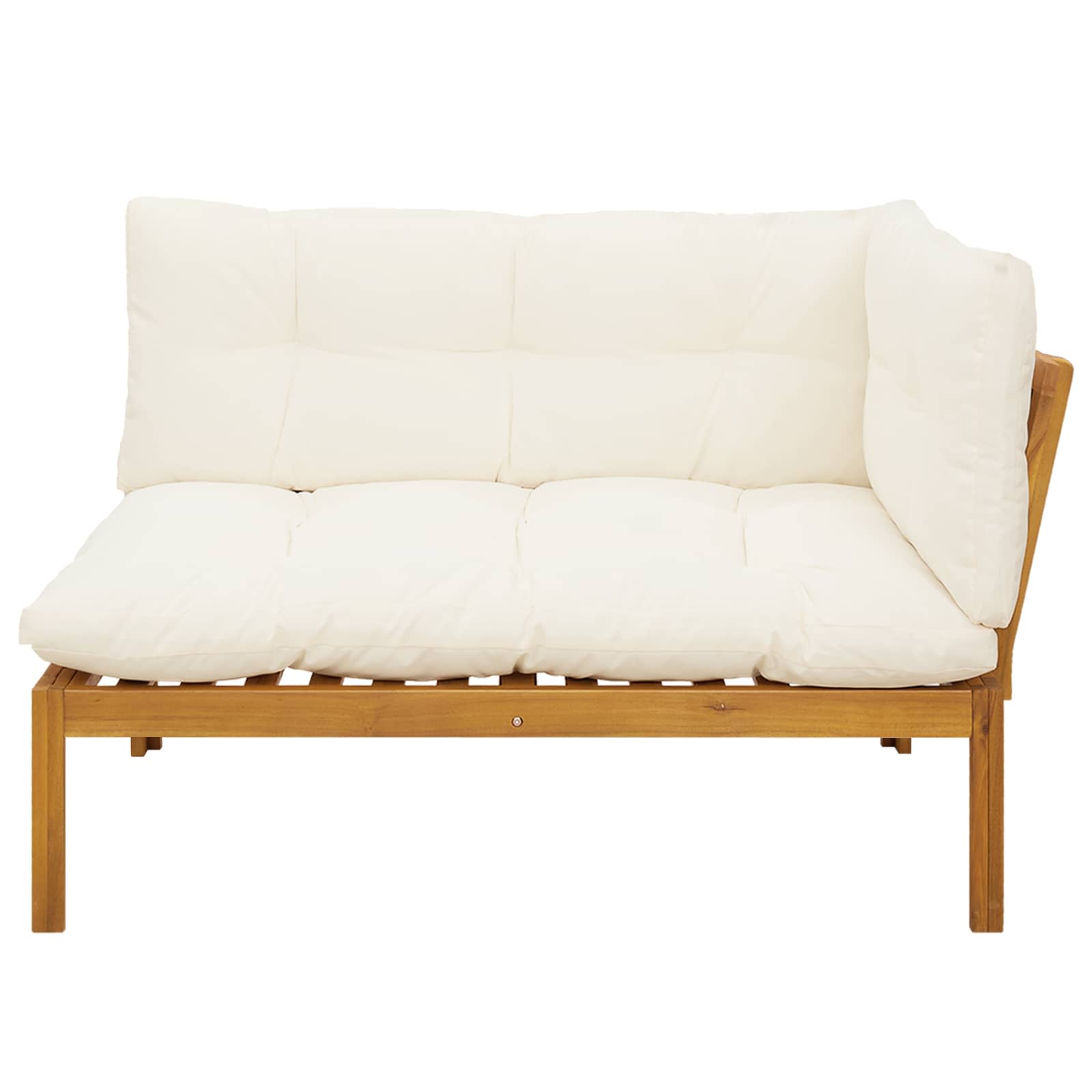 vidaXL Sofa narożna do ogrodu Drewno akacjowe