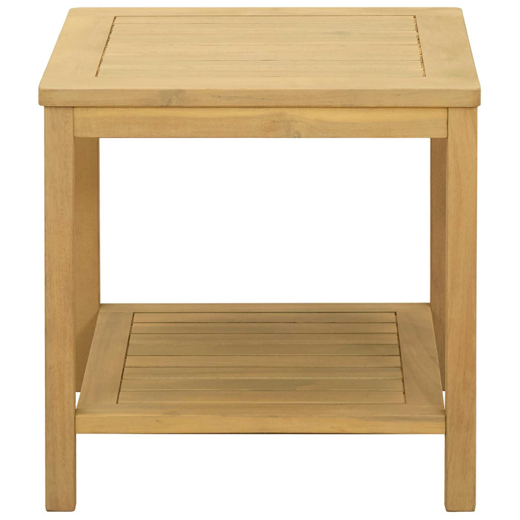 vidaXL Stolik boczny Olej Naturalny 45 x 45 x 45 cm Lite Drewno Akacji