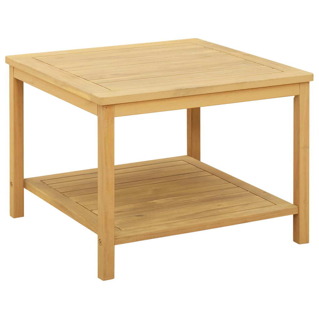 vidaXL Stolik boczny Olej Naturalny 60 x 60 x 45 cm Lite Drewno Akacji