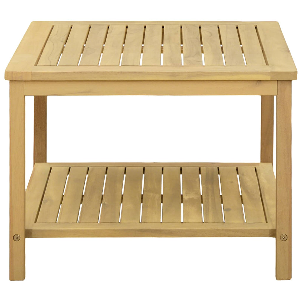 vidaXL Stolik boczny Olej Naturalny 60 x 60 x 45 cm Lite Drewno Akacji