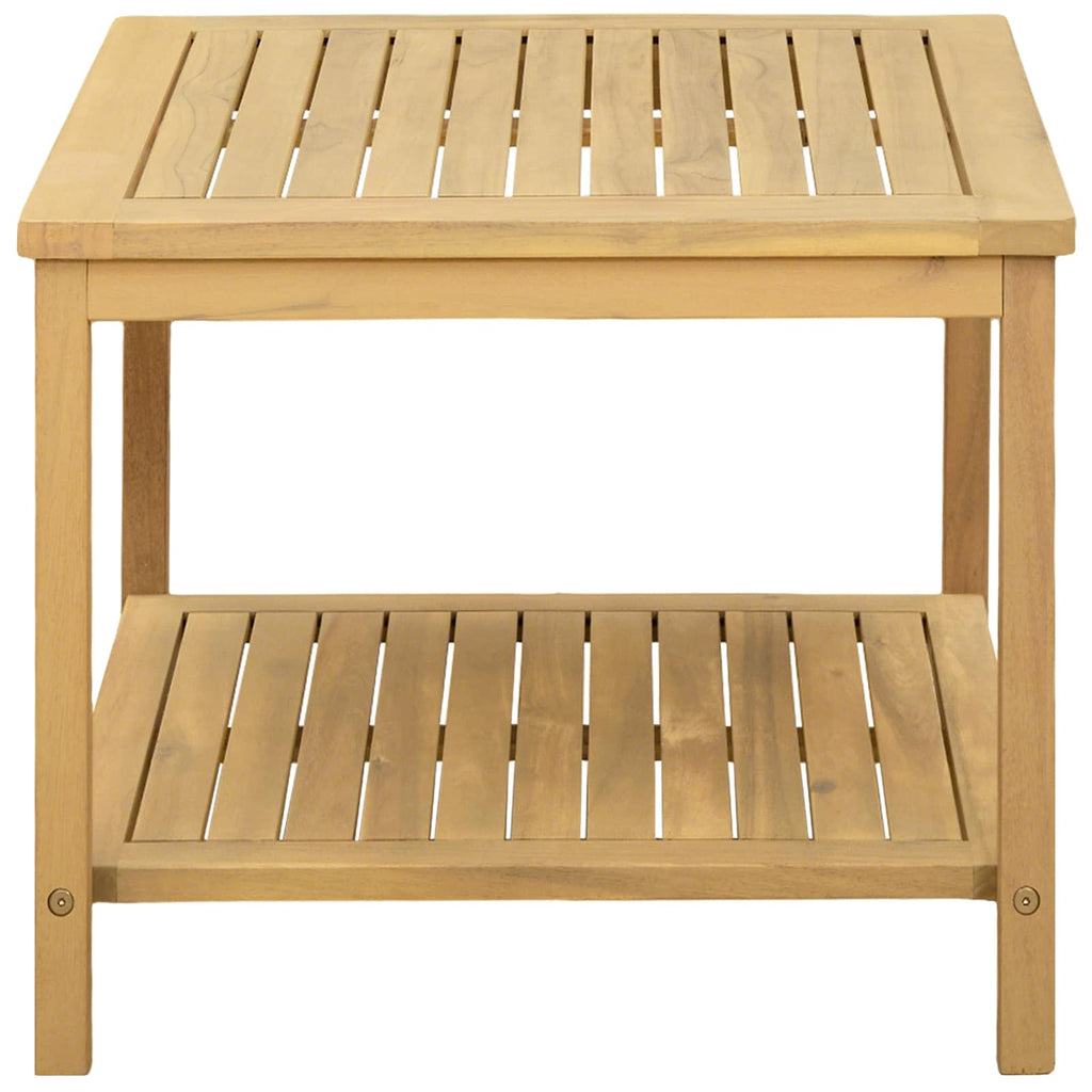 vidaXL Stolik boczny Olej Naturalny 50 x 35 x 45 cm Lite Drewno Akacji