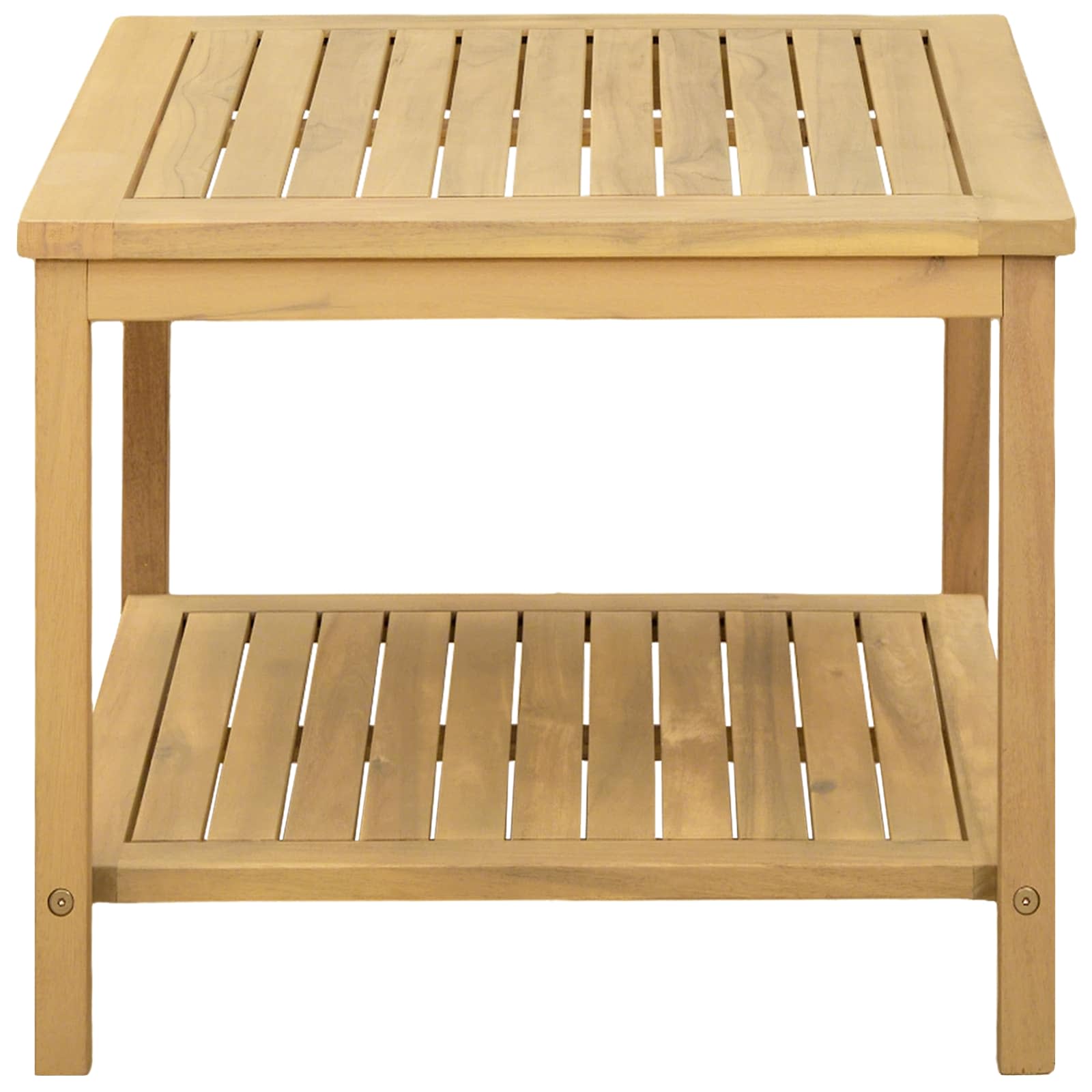 vidaXL Stolik boczny Olej Naturalny 50 x 35 x 45 cm Lite Drewno Akacji