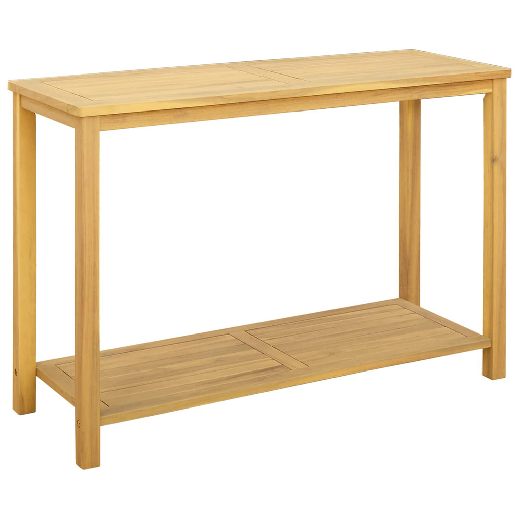 vidaXL Stół konsolowy do ogrodu Jasna akacja 110 x 40 x 75 cm