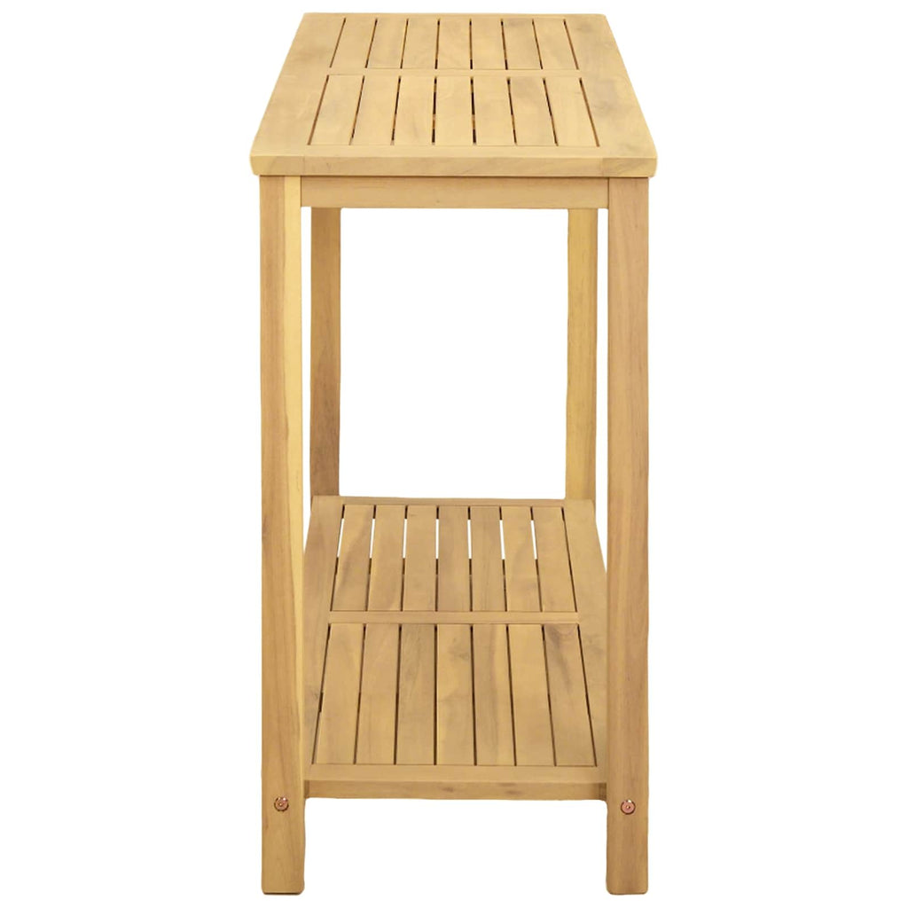 vidaXL Stół konsolowy do ogrodu Jasna akacja 110 x 40 x 75 cm